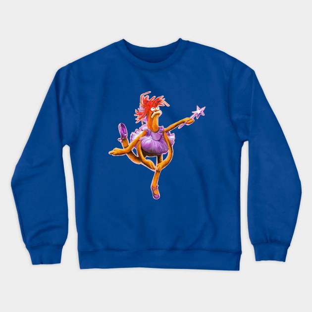 Prawn Lake - Pepe the King Prawn Ballerina Illustration Crewneck Sweatshirt by CatsandBats